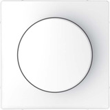 Merten Zentralplatte mit Drehknopf für Dimmer, Typ MEG5250-6035, glänzend, Thermoplast weiß (glänzend), Retail