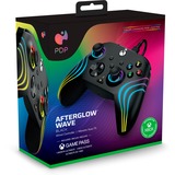PDP Wired Controller - Afterglow Wave, Gamepad schwarz, für Xbox Series X|S, Xbox One, PC