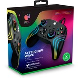 PDP Wired Controller - Afterglow Wave, Gamepad schwarz, für Xbox Series X|S, Xbox One, PC