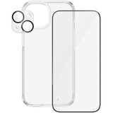 PanzerGlass Powerful 3-in-1 Set transparent/schwarz, iPhone 15