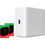 Ubiquiti Unifi UNAS2 + IronWolf NAS 2 x 4 TB Bundle weiß