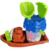 VEDES Eimergarnitur mit Boot, 7-teilig, Sandspielzeug 