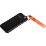 Verbatim Pocket SSD 2 TB, Externe SSD schwarz/orange, USB-C 3.2 Gen 2 (10 Gbit/s), mit Schlüsselring und Kabelhalter
