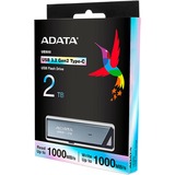 ADATA UE800 2 TB, USB-Stick aluminium (gebürstet), USB-C 3.2 (10 Gbit/s)