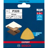 Bosch Professional Expert C470 Schleifblatt, 93mm, K320 5 Stück, für Deltaschleifer