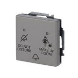 Busch-Jaeger Klingeltasteinsatz mit Druckknopf und Wippe Flureinheit, Taster edelstahl, Retail