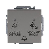 Busch-Jaeger Klingeltasteinsatz mit Druckknopf und Wippe Flureinheit, Taster edelstahl, Retail