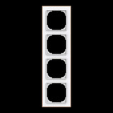 Busch-Jaeger Rahmen vierfach mit Dekorring gold, Retail