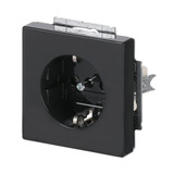 Busch-Jaeger Steckdose CEE 7/3 Typ F mit Erdungsclips, 16 Ampere, 250 Volt, Unterputz, 1-fach anthrazit, Retail