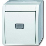 Busch-Jaeger Wechselschalter 2601/6 Wippe mit Beleuchtung weiß, Retail