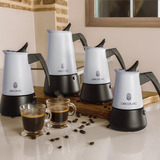 Cecotec Piccolina 600 , Kaffeebereiter hellblau/schwarz, 300 ml I 6 Tassen