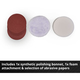 EINHELL Power X-Change Akku-Poliermaschine CE-CP 18/180 Li E-Solo, 18Volt rot/schwarz, ohne Akku und Ladegerät