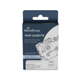 MediaRange Schriftbandkassette 12mm, 8m, laminiert und stark haftend kompatibel zu Brother TZ-S231/TZe-S231, schwarz auf weiß