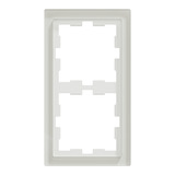 Merten Merten Rahmen 2f.kristallws D-Life Glas MEG4020-6520 weiß, Retail