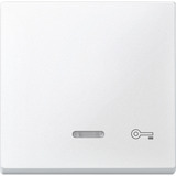 Merten Wippe Kontrollfenster Fenster Wippe mit Aufdruck Schlüssel weiß, Retail