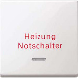 Merten Wippe Kontrollfenster für Fenster mit Aufdruck Heizung, Typ 435119, glänzend weiß (glänzend), Retail