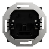 Merten Zentralplatte mit zentraler Abdeckplatte für Leitungsauslass, Abdeckung schwarz (matt), Retail