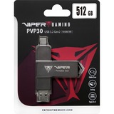 Patriot PVP30 500 GB, Externe SSD USB-A, USB-C