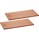 RÖSLE Aromaplanken Zedernholz 40 x 19,5 cm, Grillplatte holz, 2 Stück