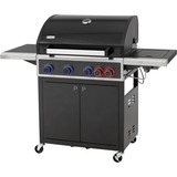 Tepro Gasgrill Bellmore 4, mit POWERZONE + Seitenbrenner schwarz/silber, 17,1 kW