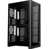 Thermaltake CAPO X Black, Big-Tower-Gehäuse schwarz, Dual System Case, Panoramaglas
