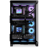 Thermaltake CAPO X Black, Big-Tower-Gehäuse schwarz, Dual System Case, Panoramaglas