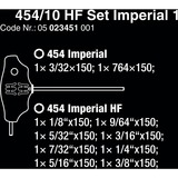 Wera 454/10 HF Set Imperial 1 Quergriff-Schraubendreher + Rack schwarz/grün, 10-teilig, mit Haltefunktion