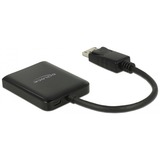 DeLOCK DisplayPort Splitter 1.4 > 2x HDMI MST, HDMI Splitter schwarz, 20cm Kabel