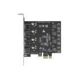 DeLOCK PCIe x1 zu 4x ext. USB Typ-A USB 3.2 Gen 1, USB-Controller 