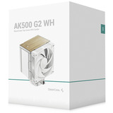 DeepCool AK500 G2 WH, CPU-Kühler weiß/holz, 120 mm