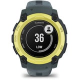 Garmin Instinct E, Smartwatch dunkelgrau/limette, 40 mm, Silikon-Armband
