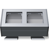 Gira Gehäuse zwei fach mit Befestigungswinkel aluminium, Retail