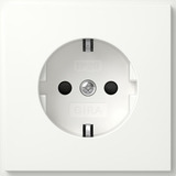 Gira Schutzkontaktsteckdose Typ F 16 Ampere 250 Volt mit erhöhtem Berührungsschutz IP20 weiß, Retail