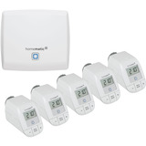 Homematic IP Starter Set Heizen + weiß, Homematic IP Access Point (HmIP-HAP), 5x Homematic IP Heizkörperthermostat - basic (HmIP-eTRV-B)