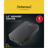 Intenso Memory Center 6 TB, Externe Festplatte schwarz, USB-B 3.2 Gen 1 (5 Gbit/s)