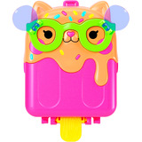 Mattel Polly Pocket Eiskätzchen-Schatulle Spielset mit Minipuppe und Zubehör 