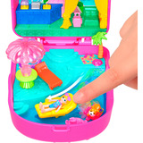 Mattel Polly Pocket Eiskätzchen-Schatulle Spielset mit Minipuppe und Zubehör 