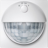 Merten Sensor-Modul mit Schalter Präsenzmelder für System M mit Unterkriechschutz, UP, MEG5711-0419, Bewegungsmelder weiß, Retail
