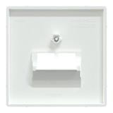 Merten Zentralplatte für Unterputz-Anwendung, 2-fach, passend für Universal-Anschluss-Einsätze weiß (glänzend), Retail