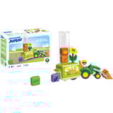 PLAYMOBIL 71773 JUNIOR: Traktor mit Pflanzmaschine, Konstruktionsspielzeug 