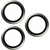 PanzerGlass Hoops Metall Kameraschutz, Schutzfolie silber, iPhone 15 Pro / 15 Max