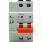 Shelly Pro 2CB C16, Sicherung grau, 2-Polig, 16A Nennstrom