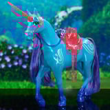 Spin Master Unicorn Academy - Einhorn River, Spielfigur 28 cm groß, mit echter Mähne und Schweif, abnehmbarem Zaumzeug, Sattel und Bürste