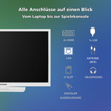 Telefunken XH24VP550M-W, LED-Fernseher 60 cm (24 Zoll), weiß, HD-Ready, Tripple-Tuner, Mediaplayer