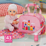 ZAPF Creation BABY born Wickeltasche pink, Spielfigur 