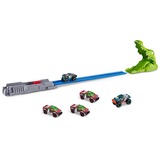 ZURU Metal Machines - Spielset Krokodilangriff Rennbahn + Auto 