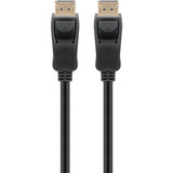 goobay DisplayPort 2.0/2.1 Kabel, 16K @ 60Hz, 80 Gbit/s schwarz, 2 Meter