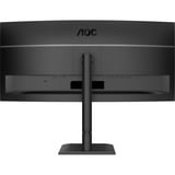 AOC CU34E4CV, LED-Monitor 86.4 cm (34 Zoll), schwarz, WQHD, VA, HDMI, DP, USB-C, KVM, USB-Hub, 120Hz Panel