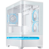 ASUS PRIME AP202 TG ARGB , Tower-Gehäuse weiß, Tempered Glass x 2