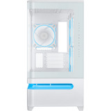 ASUS PRIME AP202 TG ARGB , Tower-Gehäuse weiß, Tempered Glass x 2